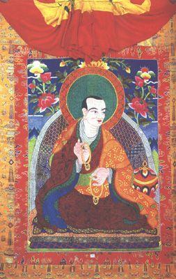 噶丹頗章殿內收藏的十六羅漢唐卡 Tangka paintings of 16 Arhats in Galdan Phobrang
