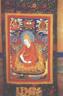 噶丹頗章殿內收藏的十六羅漢唐卡 Tangka paintings of 16 Arhats in Galdan Phobrang