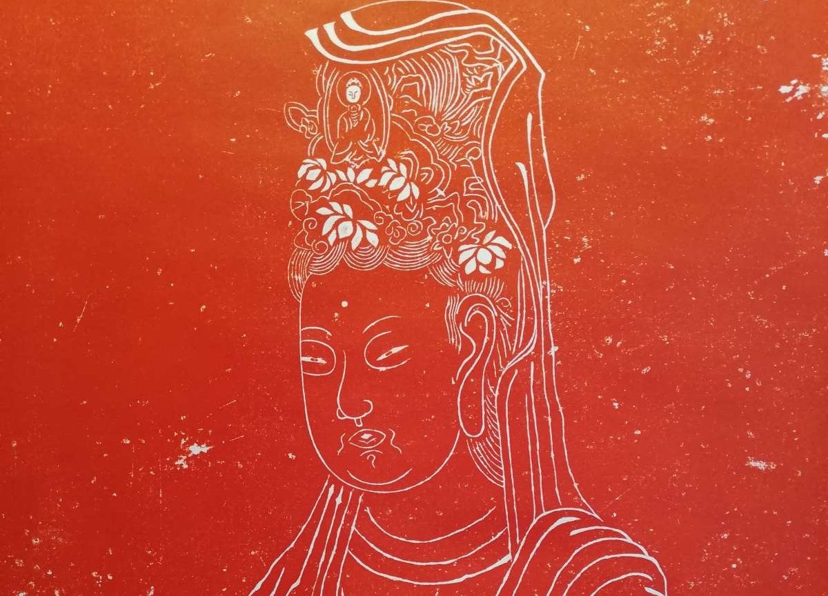 中国古美術・純手描き・吴道子人物画芯・觀音画像167x86cm・書画・絹本・仏像 疫情下，人人都可以是「玅相慈容，端嚴自在」的觀音