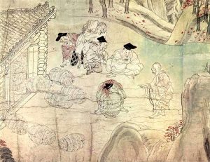 國寶 信貴山緣起繪巻，12世紀，藏於奈良國立博物館