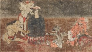 《地獄草紙》（局部），一卷，紙本著色，墨書 ，26.5cm x 454.7cm，十二世紀，奈良國立博物館藏。（圖：奈良國立博物館）