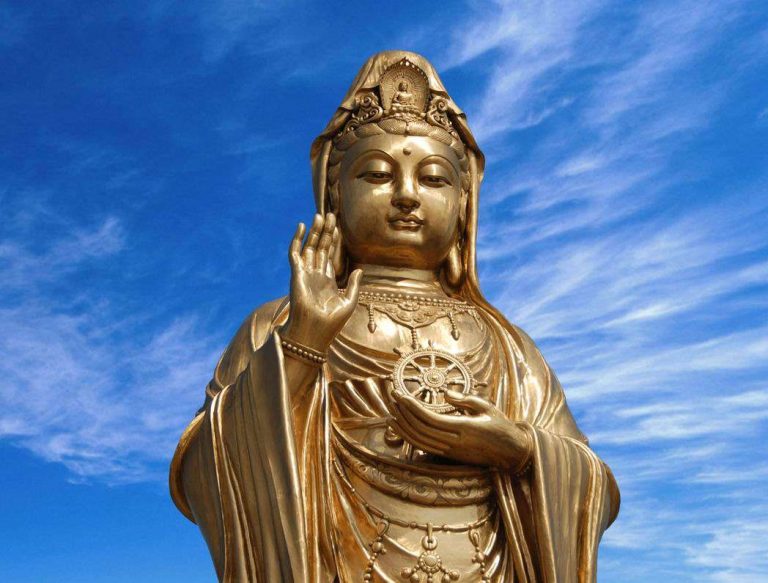圖為普陀山觀音菩薩像（圖：網上圖片）