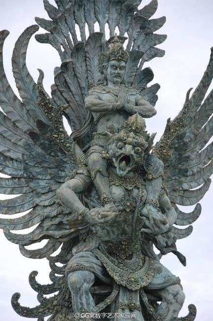 迦樓羅是金翅鳥神，以龍為食（圖：網上圖片）