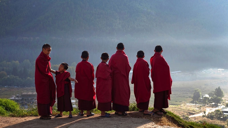 不丹的年輕僧人（圖：路透社）