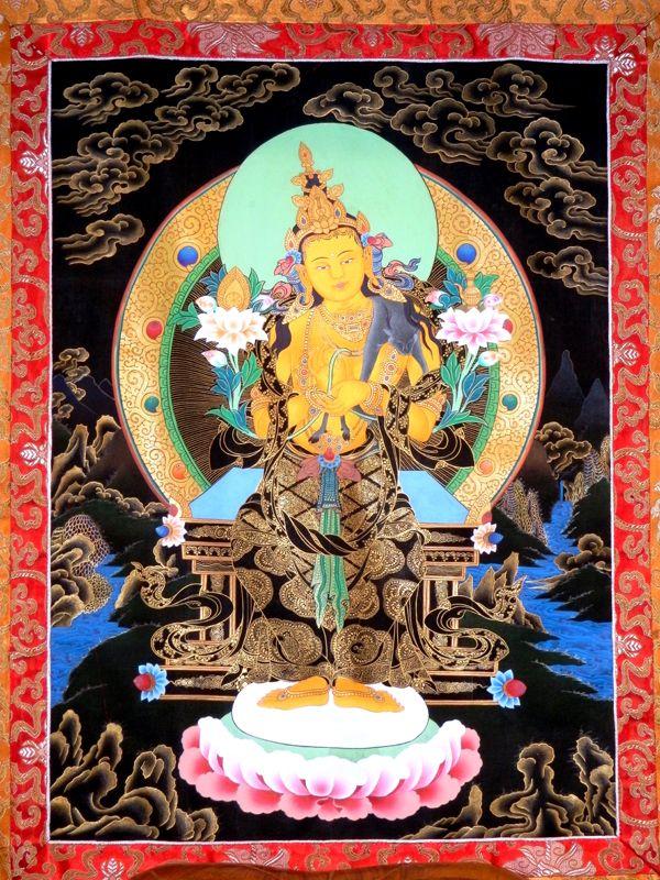 慈心的代表──彌勒菩薩。「彌勒」乃梵文Maitreya音譯，意譯為「慈氏菩薩」。（筆者攝於香港戒定慧講堂）