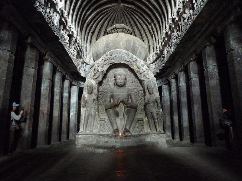 圖5：艾羅拉石窟（Ellora Caves），作者攝，2013年。