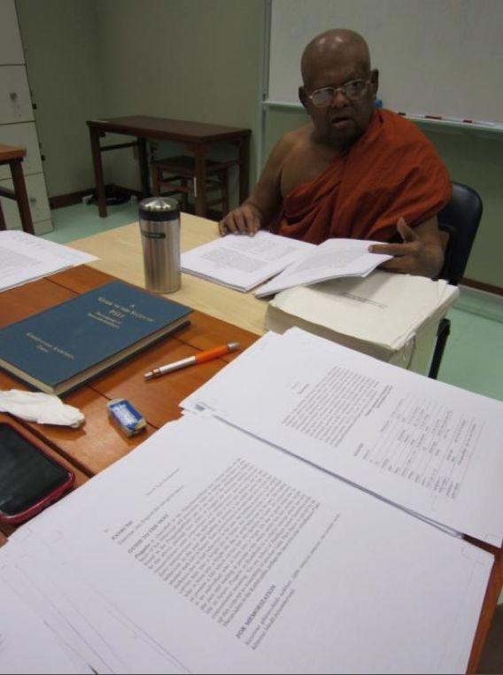 阿那律陀尊者對教學非常認真,大部分時間都奉獻在教育當中,希望讓更多人懂得巴利文這重要的佛典語言。