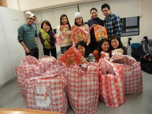 同學們準備了多種物資，希望讓惠東同胞度過愉快的新年