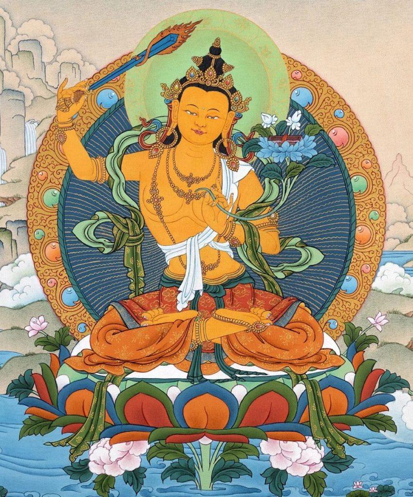 文殊菩薩（西藏唐卡）