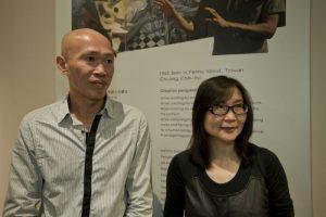 台灣藝術家莊志輝及他的妻子楊素敏。
