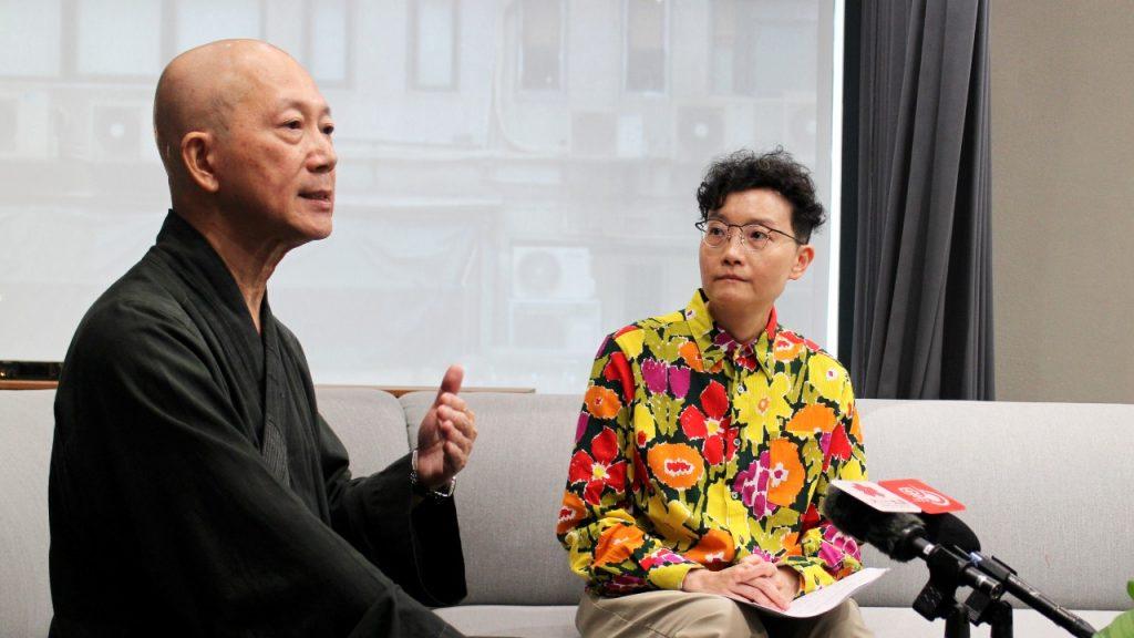 常霖法師與中大心理學系麥穎思教授合作推動是次「自在生活禪」網課的研究,希望以科學方法來驗證禪修的成效(圖:佛門網)。