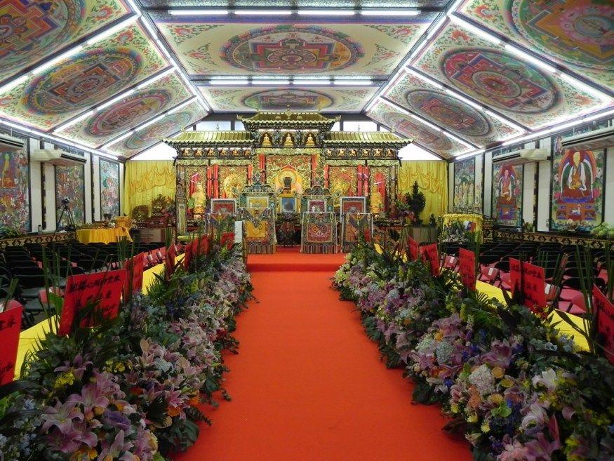 香港薩迦中心內佛像、壁畫莊嚴