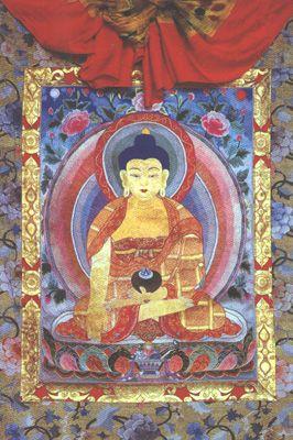 哲蚌寺收藏的“八如來”唐卡 Eight tangka paintings of Tathagata