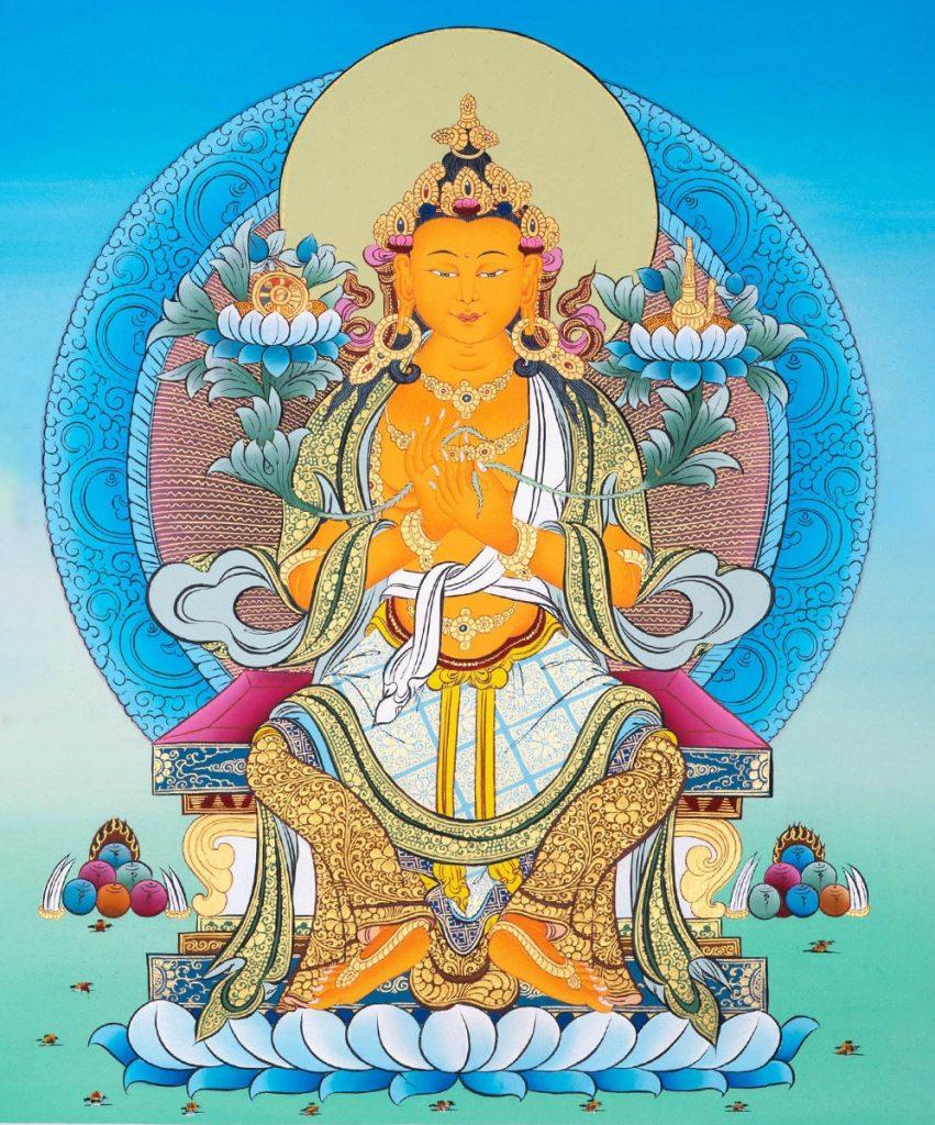 彌勒菩薩-西藏唐卡