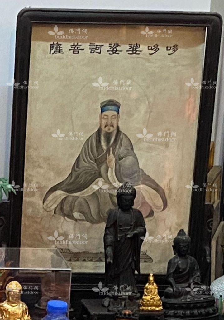 哆哆婆娑訶菩薩的畫像,今收藏於半春園內。(筆者攝)
