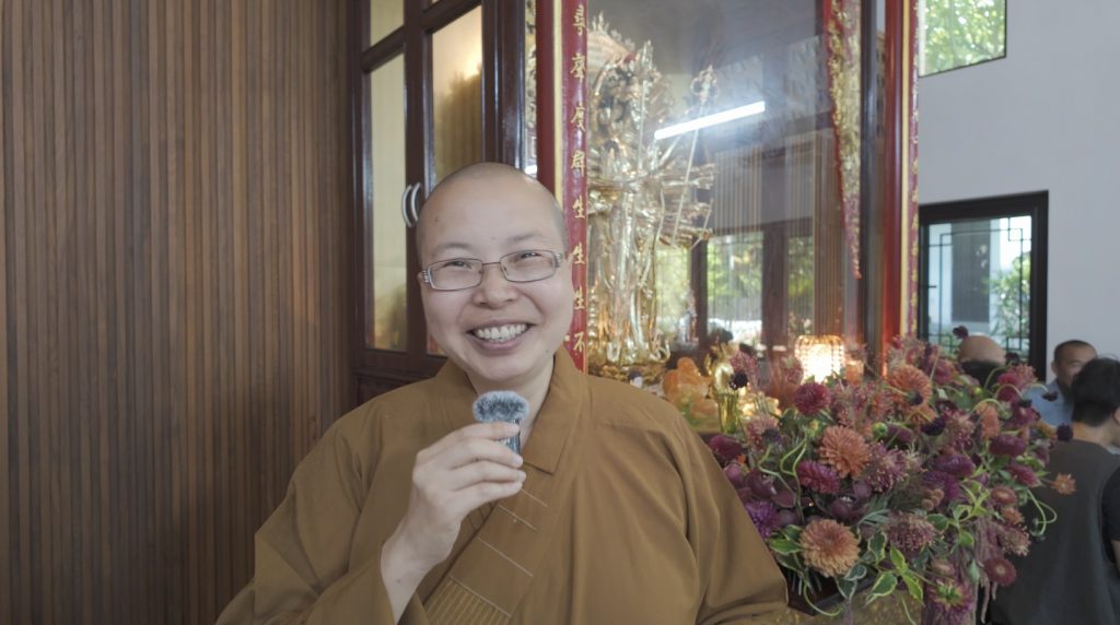 覺堯法師盛讚Ken的素食令人吃得很舒服。她也提及禪院重修後,曾到訪幫忙法會,感覺和以往真的完全不同,無論法師和信徒也感覺法喜充滿,非常殊勝。