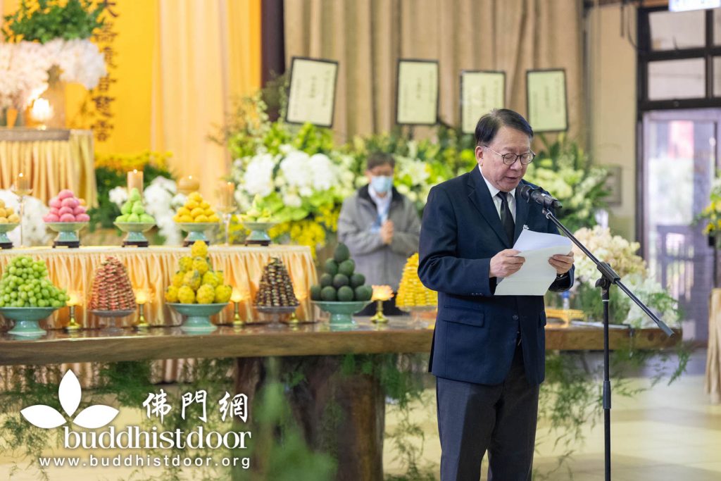 香港特別行政區政務司司長陳國基先生致讚頌詞