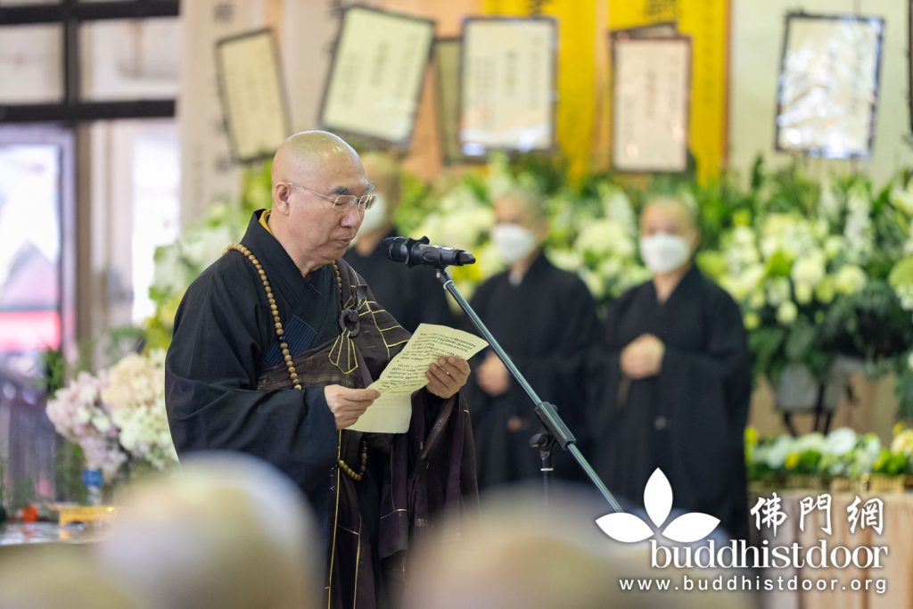 香港佛教聯合會會長寬運法師致讚頌詞