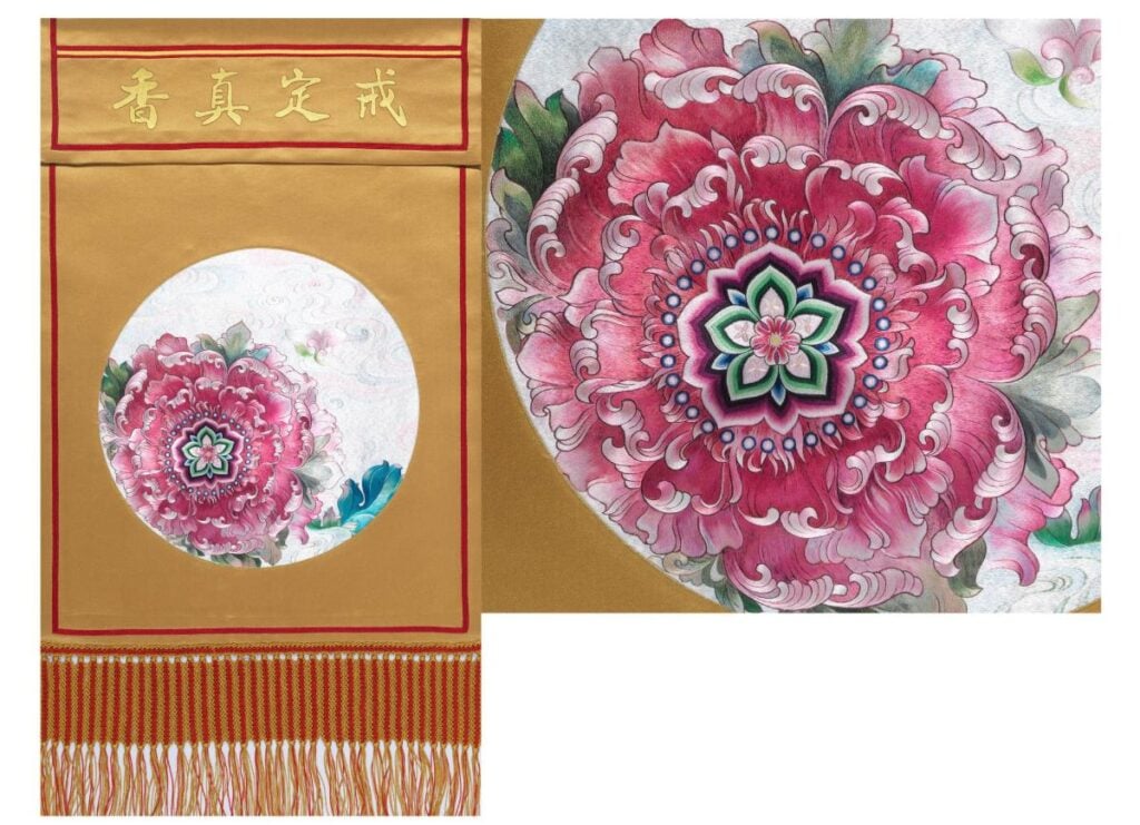 陸彩琴對絲線的色彩過渡、明暗對比有極高的敏銳度,使繡品呈現逼真的立體感。