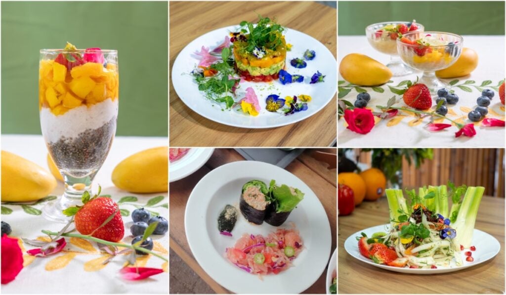 Clara設計的生機素食菜式,顏色十分豐富,賣相非常吸引(圖:Alex Leung、受訪者提供)。