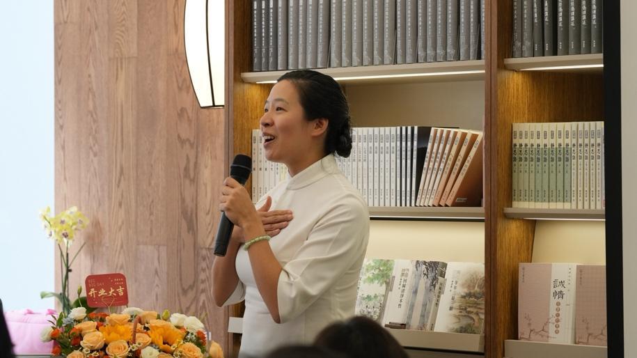靜思書軒營運長蔡青兒(牟晏瑩攝)
